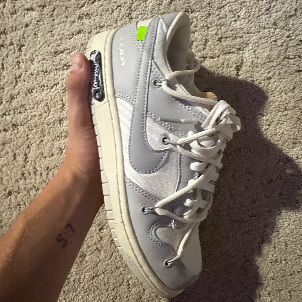 Nike Kids Gray and Cream Sneakers